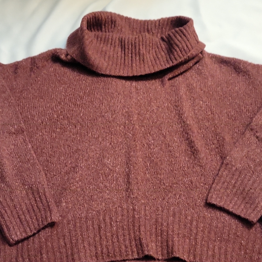 Michael Kors Maroon Turtleneck Sweater